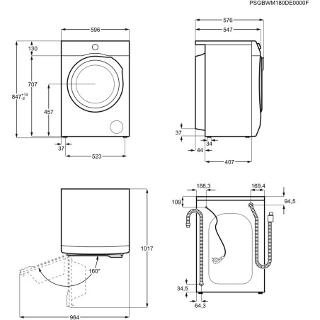 Masina De Spalat Rufe Electrolux EW6F528W, SensiCare, E, Capacitate 8 kg, A, 57.6 Cm-01