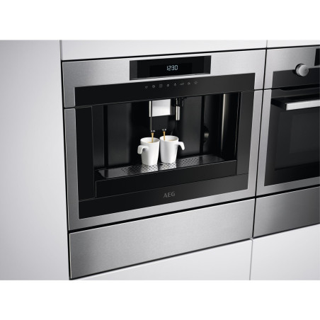 Espressor De Cafea Incorporabil Automat AEG KKK884500M, Inox Antiamprenta, 45 Cm-01