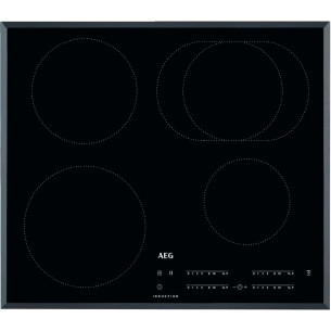 Plita Inductie AEG IKB64413FB, 4 Zone de Gatit, Negru, 60 Cm