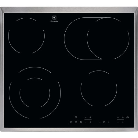 Plita Vitroceramica Electrolux EHF6346XOK,4 Zone De Gatit, Negru, 60 Cm-01