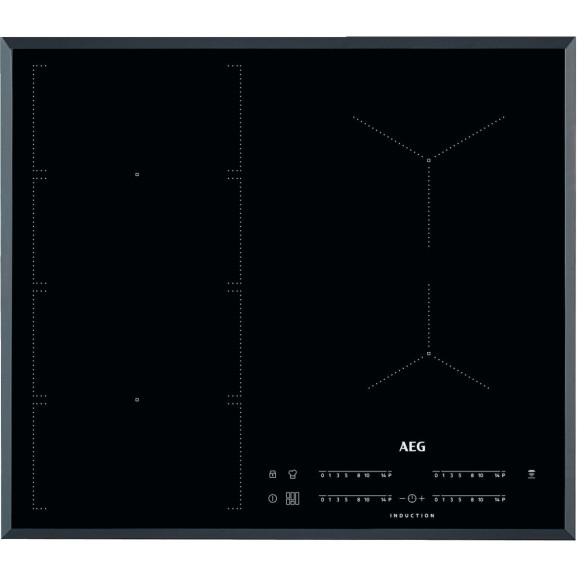 Plita Inductie AEG IKE64471FB, Booster, 4 Zone, Negru, 60 Cm AEG