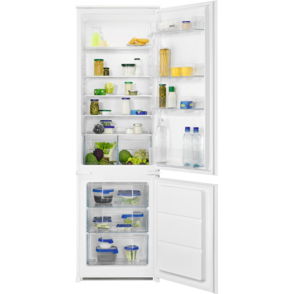 Combina Frigorifica Incorporabila ZANUSSI ZNLN18FS1, Static Low Frost, F, 268 Cm, 177 Cm 177