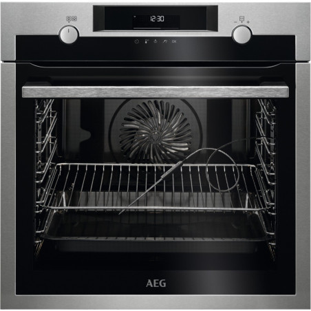Cuptor Incorporabil AEGBPE558370M, SteamBake, Autocuratare Pirolitica, WiFi, A+, 71 litri, Inox Antiamprenta-01