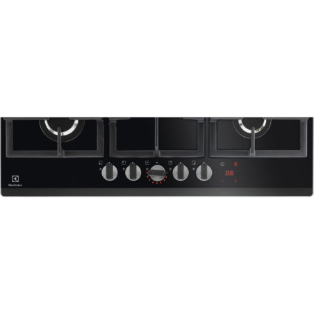 Plita Gaz Pe Sticla ELECTROLUX KGG75365K, Negru, 75 Cm-01