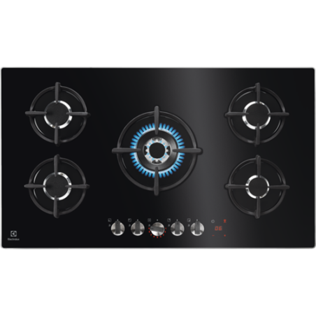 Plita Gaz ELECTROLUX KGG95375K, Negru,90 Cm-01