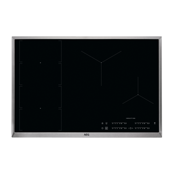 Plita Inductie AEG IKE84471XB, Negru, 76.6 x 51.6 Cm