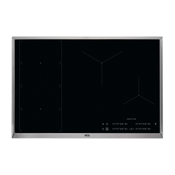 Plita Inductie AEG IKE84471XB, Negru, 76.6 x 51.6 Cm