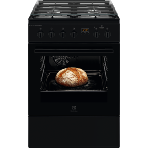 Aragaz Mixt Steam-Bake Electrolux LKK660200K, AirFry, A, Negru, 60 Cm