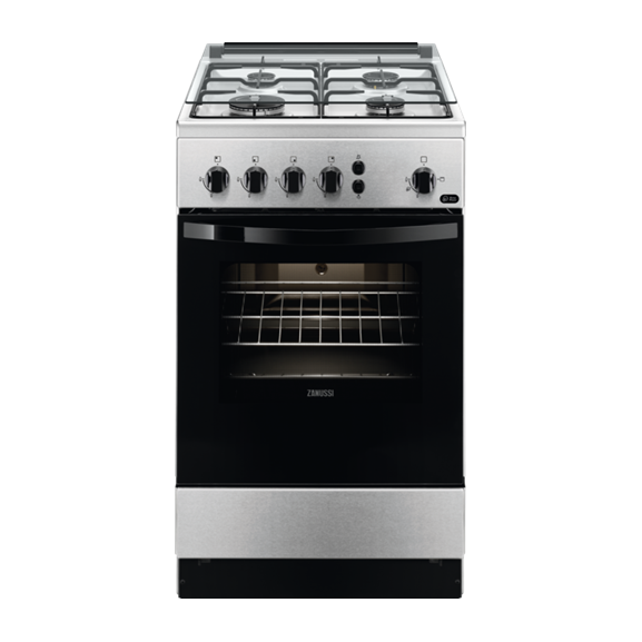 Aragaz Pe Gaz Zanussi ZCG510U1XA, Inox, 87. 5 x 50 x 60 Cm