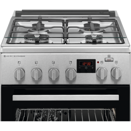 Aragaz Mixt AEG CKB56480BM, SteamBake AirFry, A, Inox, 50 Cm-01