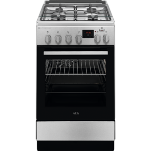 Aragaz Mixt AEG CKB56480BM, SteamBake AirFry, A, Inox, 50 Cm