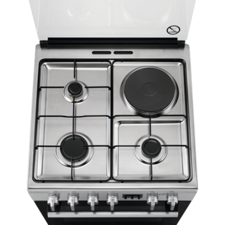 AragazMixt ELECTROLUXLKM660200X, SteamBake, AirFry, A, Alb, 60 Cm-01