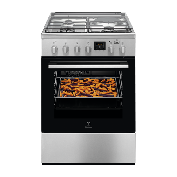 AragazMixt ELECTROLUXLKM660200X, SteamBake, AirFry, A, Alb, 60 Cm