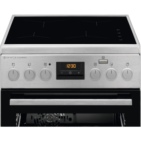 AragazElectric ELECTROLUXLKI564200X, SteamBake AirFry, Cataliza, Inox, A, 50 Cm-01