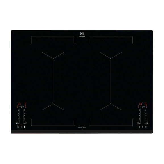 Plita Inductie Electrolux EIV744, Booster, 4 Zone, Negru, 71 Cm