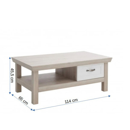 Masa Cafea Avenue, Stejar Si Anderson Pine, 114 x 65 x 45.5 Cm-01