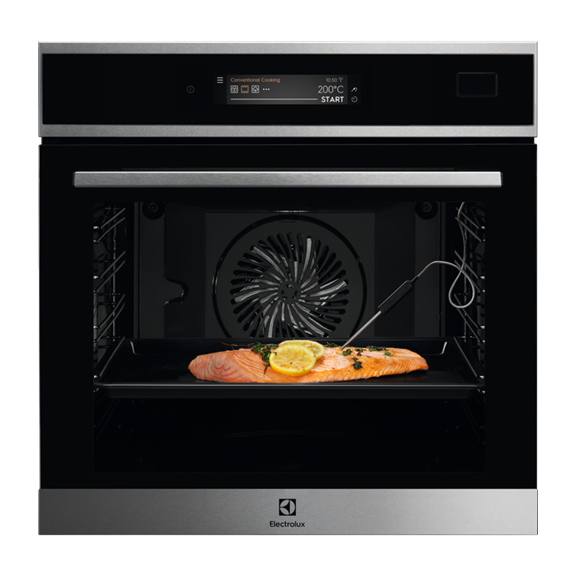 Cuptor Electric Multifunctional Cu Abur Electrolux EOB9S31WX, WiFi, SteamBoost, 800 Pro, A++, 70 Litri, Inox Si Negru