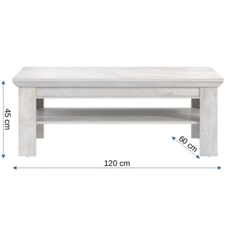 Masa Cafea Kashmir Alb, 120 Cm-01
