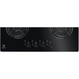 Plita Gaz Electrolux EGT6242NVK, 4 Arzatoare Gaz, Negru, 60 Cm