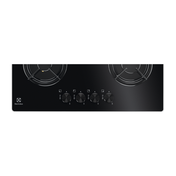 Poze Plita Gaz Electrolux EGT6242NVK, 4 Arzatoare Gaz, Negru, 60 Cm