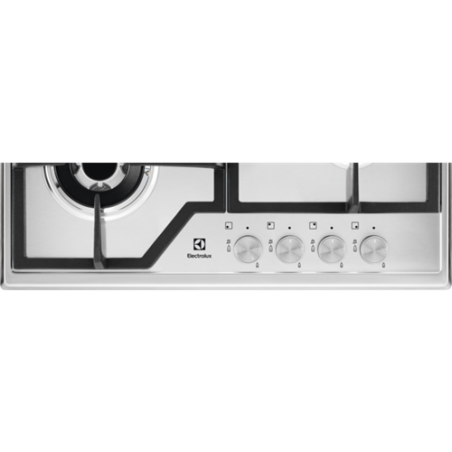 Plita Gaz Electrolux KGS6436SX, 4 Arzatoare Gaz, Inox, 60 Cm-01