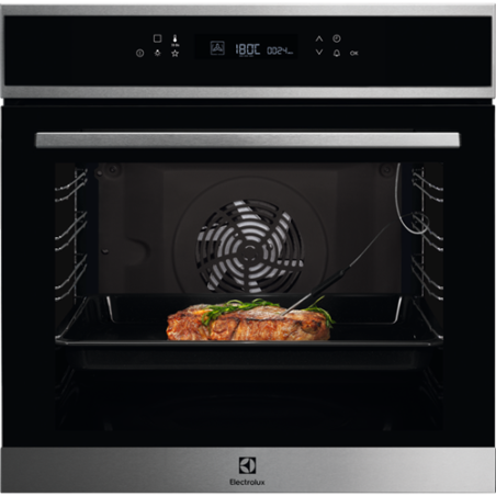 Cuptor Electric Multifunctional Electrolux EOE7C31X, SenseCook, Autocuratare Catalitica, A+, Negru & Inox-01