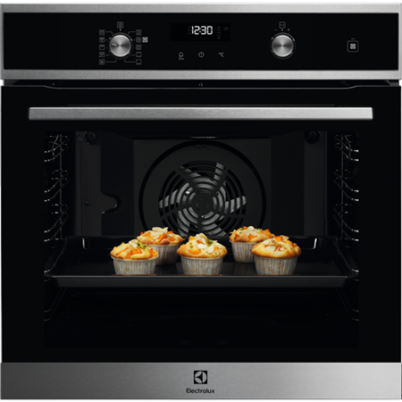 Cuptor Incorporabil Electrolux EOD6P60X, SteamBake, Autocuratare Pirolitica, A+, Inox+Negru-01