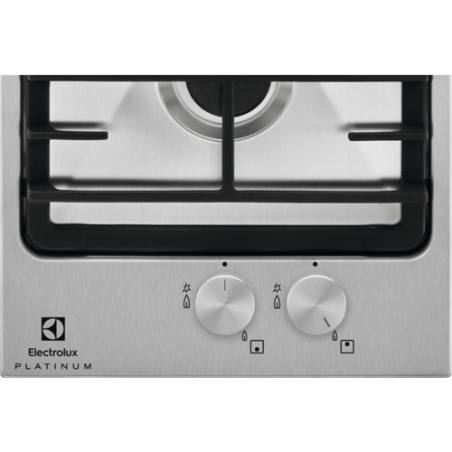 Plita Gaz Electrolux EGG3322NVX, 2 Arzatoare Gaz, Inox, 30 Cm-01