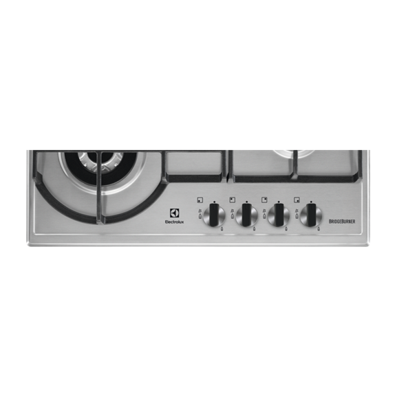 Plita Gaz Electrolux EGH6349BOX, 4 Arzatoare Gaz, Culoare Inox, 60 Cm naturlich.ro