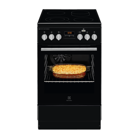 Aragaz Electric ELECTROLUXLKR564200K, SteamBake, AirFry, Autocuratare Catalitica, A, Negru, 50 Cm