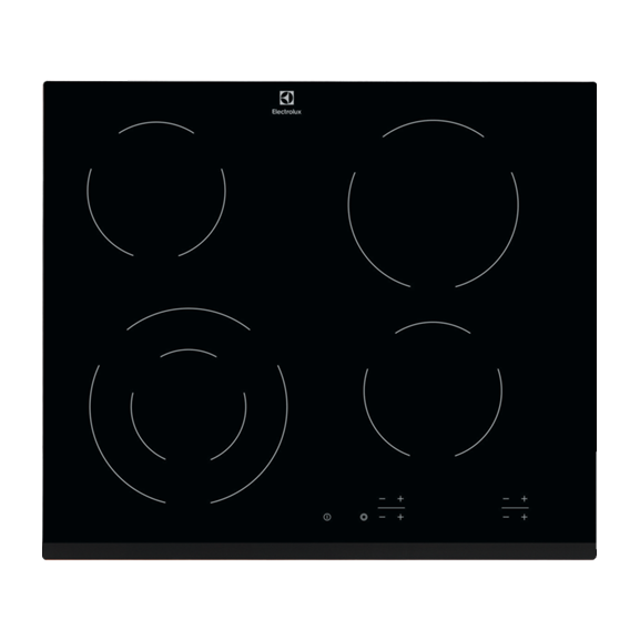 Plita Vitroceramica Electrolux EHF6241FOK, 4 Zone De Gatit, Negru, 60 Cm