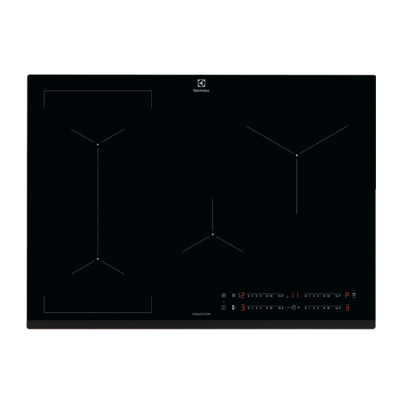 Plita Inductie Electrolux EIV734, Booster 4 Zone, Negru, 71 Cm
