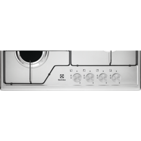 Plita Gaz Electrolux KGS6424SX, 4 Arzatoare Gaz, Inox, 60 Cm-01