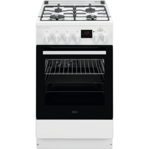 Aragaz electric AEG CKB56480BW, SteamBake AirFry, A, Inox Antiamprenta, 50 Cm