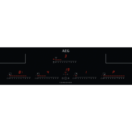 Plita Inductie Cu Hota Integrata AEG ComboHob IDK84453IB, Booster (4 Zone), Control Touch, Negru-01