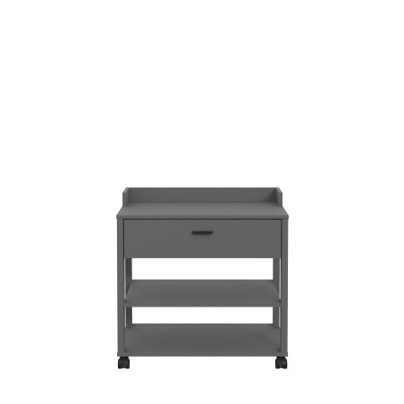 Masuta Cu Rotile Clarity, Gri Wolfram, 69.3 x 41.6 x 69.3 Cm-01
