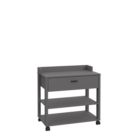 Masuta Cu Rotile Clarity, Gri Wolfram, 69.3 x 41.6 x 69.3 Cm-01