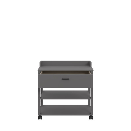 Masuta Cu Rotile Clarity, Gri Wolfram, 69.3 x 41.6 x 69.3 Cm-01