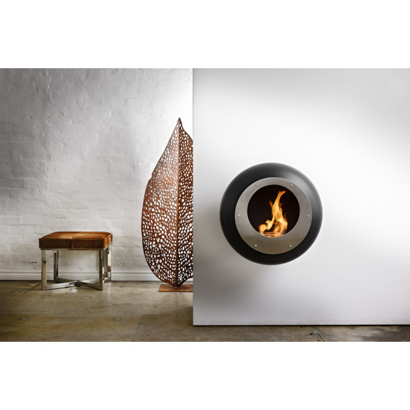Semineu suspendat cocoon vellum, negru