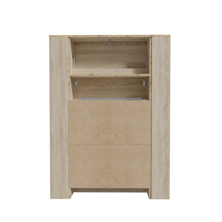 Etajera Multifunctional Sonoma, 88.2 x 120.8 x 18.6 (62.2) Cm-01