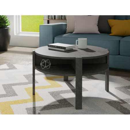 Masuta Cafea Tobago, Beton Gri Inchis, 74.4 x 74.4 x 45.5 Cm-01