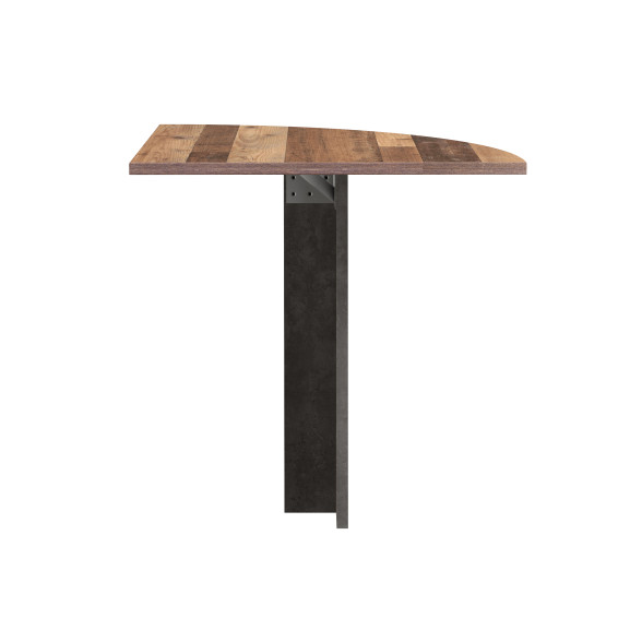 Element Suplimentar 90 Clif, Lemn Vintage & Beton Optic Gri Inchis, 70 x 73,5 x 70 Cm image6
