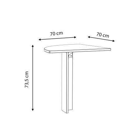 Element Suplimentar 90° Clif, Lemn Vintage Si Beton Optic Gri Inchis, 70 x 73.5 x 70 Cm-01