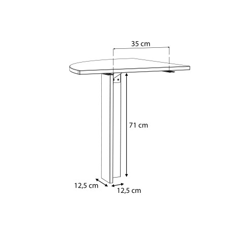 Element Suplimentar 90° Clif, Lemn Vintage Si Beton Optic Gri Inchis, 70 x 73.5 x 70 Cm-01