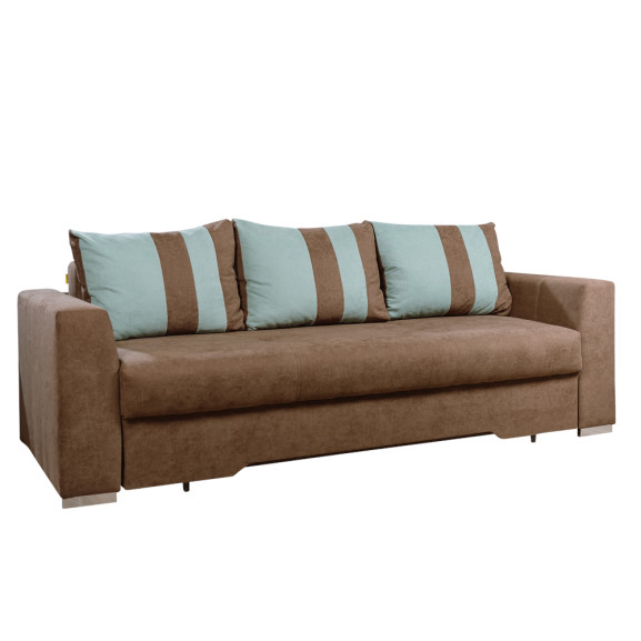 Canapea Extensibila 3 Locuri Alessia, Maro Si Verde, 230 X 100 X 77 Cm 100 imagine model 2022