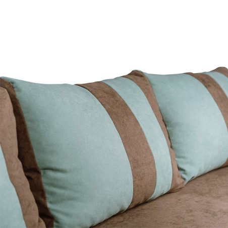 Canapea Extensibila 3 Locuri Alessia, Maro Si Verde, 230 X 100 X 77 Cm-01