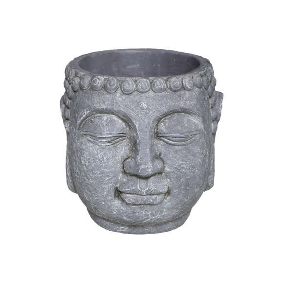 Poze Ghiveci Buddha, Gri, H17,5 cm