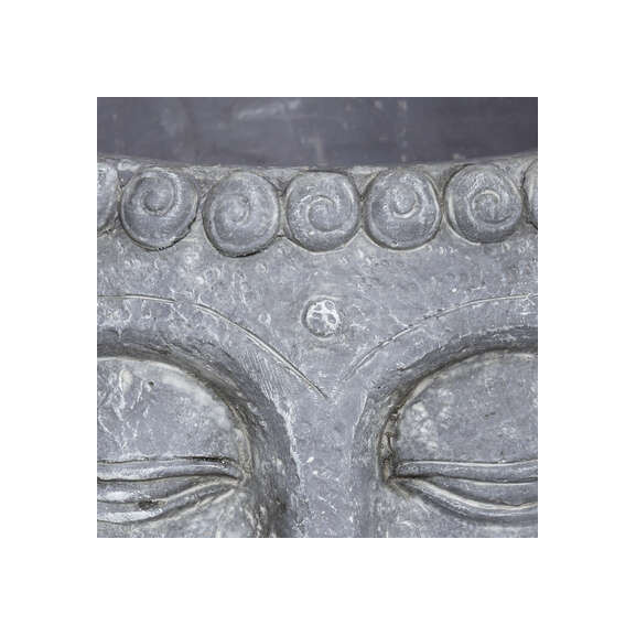 Ghiveci buddha, gri, h17,5 cm