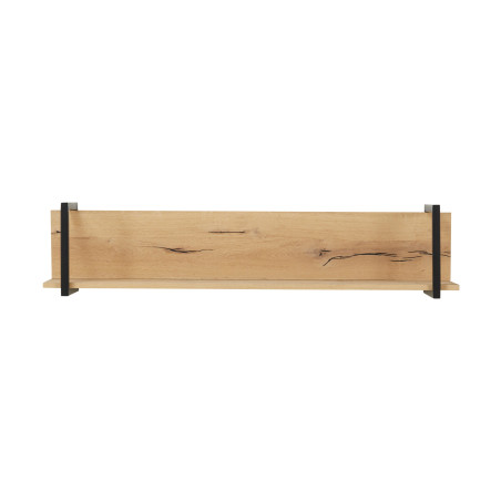 Polita Reno Smoked Oak, Furnir Din Lemn Masiv, 130 Cm-01