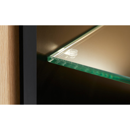 Comoda Tv Tulsa Smoked Oak, Furnir Din Lemn Masiv, 183.3 Cm-01